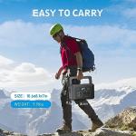 Powkey 600W Portable Power Station with Dual AC Outlets