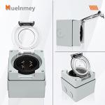 Muelnmey 30Amp Weatherproof Power Inlet Box