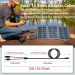 MJPOWER 16.5Ft Solar Adapter Cable for Power Stations