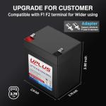 UPLUS 12V 4AH Rechargeable AGM Battery