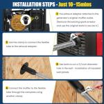 Portable Generator Exhaust Extension Silencer Kit