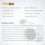 STARELO 50Amp Outdoor Power Outlet Box