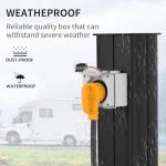 STARELO 50Amp Outdoor Power Outlet Box