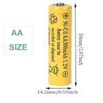 FULIN 12 Pack 1.2V AA Ni-Cd Rechargeable Batteries