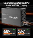 400W Car Power Inverter with USB Fast Charging
