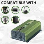 PowerBright 1000W 24V to 120V Car Inverter