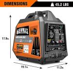 GENMAX 2800W Portable Generator with CO Sensor