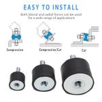 M8 Motor Mounts and Anti-Vibration Isolators - 2PCS