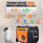 6250W Dual Fuel Inverter Generator with Electric Start