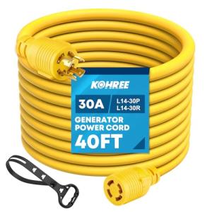Kohree 30 Amp 40FT Generator Power Cord