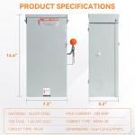100A Heavy Duty Generator Transfer Switch, 24000W