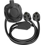 WELLUCK 15 Amp RV Power Inlet with Extension Cord