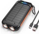 Portable Solar Power Bank with Fast Charging Ports