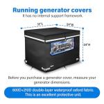 Running Generator Cover with Access Points, 32"x24"x24