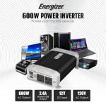 Energizer 600W Car Power Inverter with USB Ports