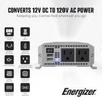 Energizer 600W Car Power Inverter with USB Ports