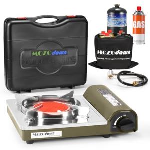 MOZODAWN Dual Fuel Portable Camp Stove 8000 BTU