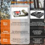 MOZODAWN Dual Fuel Portable Camp Stove 8000 BTU