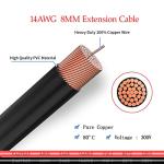 ELFCULB 6FT SAE Extension Cable with 8mm Connector