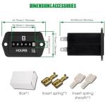 Yooreal Waterproof Hour Meter for Generators and Engines