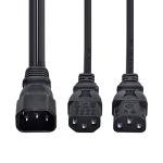 Chenyang IEC 320 C14 to 2 C13 Y Splitter Cable