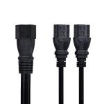 Chenyang IEC 320 C14 to 2 C13 Y Splitter Cable