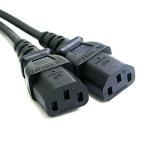 Chenyang IEC 320 C14 to 2 C13 Y Splitter Cable