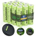 Henreepow AA Rechargeable Batteries for Solar Lights