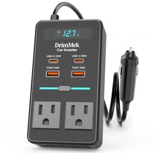 300W Car Power Inverter with USB-C Fast Charging