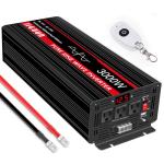 JIGUUN 3000W Pure Sine Wave Power Inverter