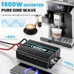 OLTEANP 1500W Pure Sine Wave Inverter with USB