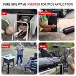 JIGUUN 3000W Pure Sine Wave Power Inverter