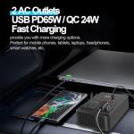 300W Car Power Inverter with USB-C Fast Charging