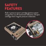 Dual Fuel Portable Camping Stove with Carrying Case