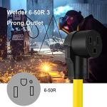 LAKCZIO 15FT Generator Adapter Extension Cord 30Amp