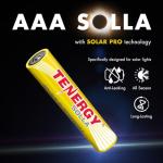 Tenergy Solla AAA Rechargeable Solar Batteries, 12 Pack