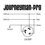 Journeyman-Pro 2625 Locking Generator Plug 30A