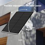 5W Solar Panel for Security Cameras - 2 Pack