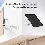 5W Solar Panel for Security Cameras - 2 Pack