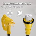 50FT 50 Amp Generator Extension Cord with Twist Lock