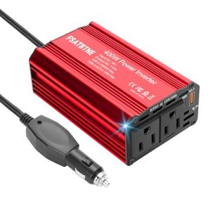 400W Power Inverter with Fast Charging Ports