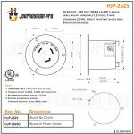 Journeyman-Pro 2625 Locking Generator Plug 30A