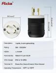 AIDA 30 Amp Locking Plug for Generators