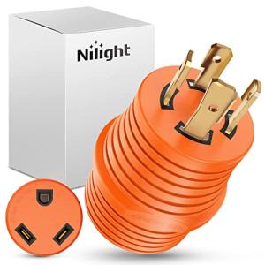Nilight 30A RV Power Adapter with Locking Plug