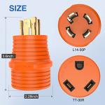 Nilight 30A RV Power Adapter with Locking Plug