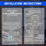 30 Amp Automatic Transfer Switch for RVs and Homes