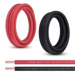 Shirbly 4 Gauge Pure Copper Battery Cable Set
