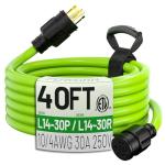 40ft 30 Amp Heavy Duty Generator Extension Cord
