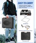 WADEO Dual Fuel Portable Camping Stove with Regulator