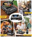 WADEO Dual Fuel Portable Camping Stove with Regulator